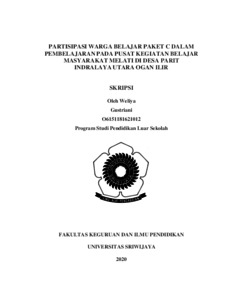 PARTISIPASI WARGA BELAJAR PAKET C DALAM PEMBELAJARAN PADA PUSAT ...